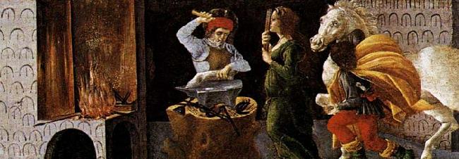 BOTTICELLI, Sandro Miracle of St Eligius oil painting image